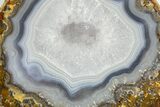 Las Choyas Geode w/ Banded Agate and Quartz - Mexico #373024-1